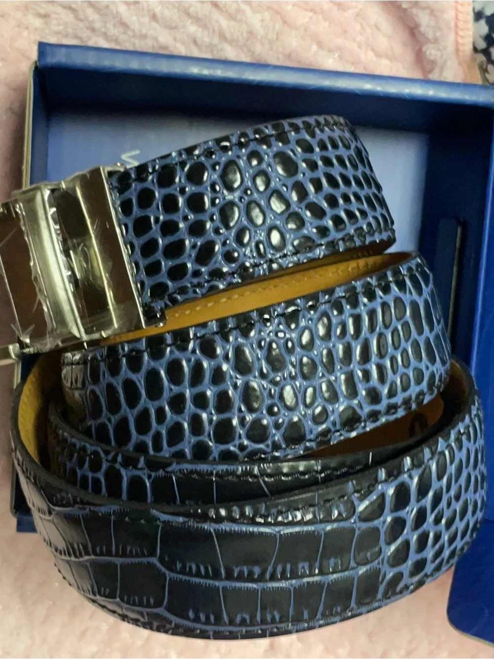 NWT Nexbelt Cayman Black & Blue Dress Belt 🖤💙